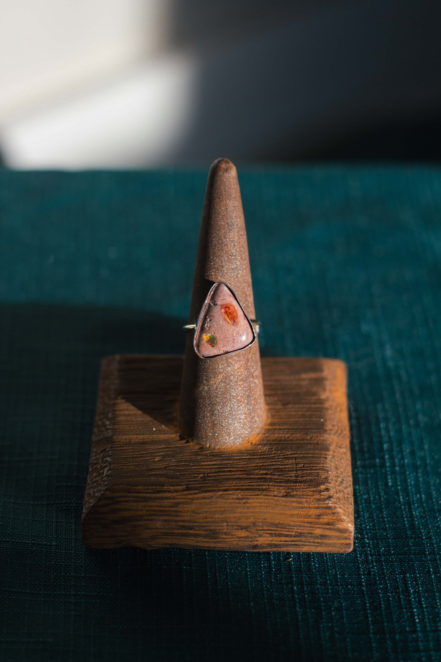 Triangle Opal Ring