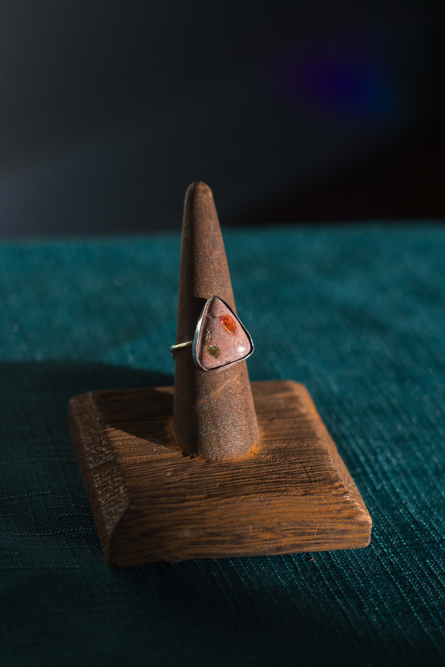 Triangle Opal Ring