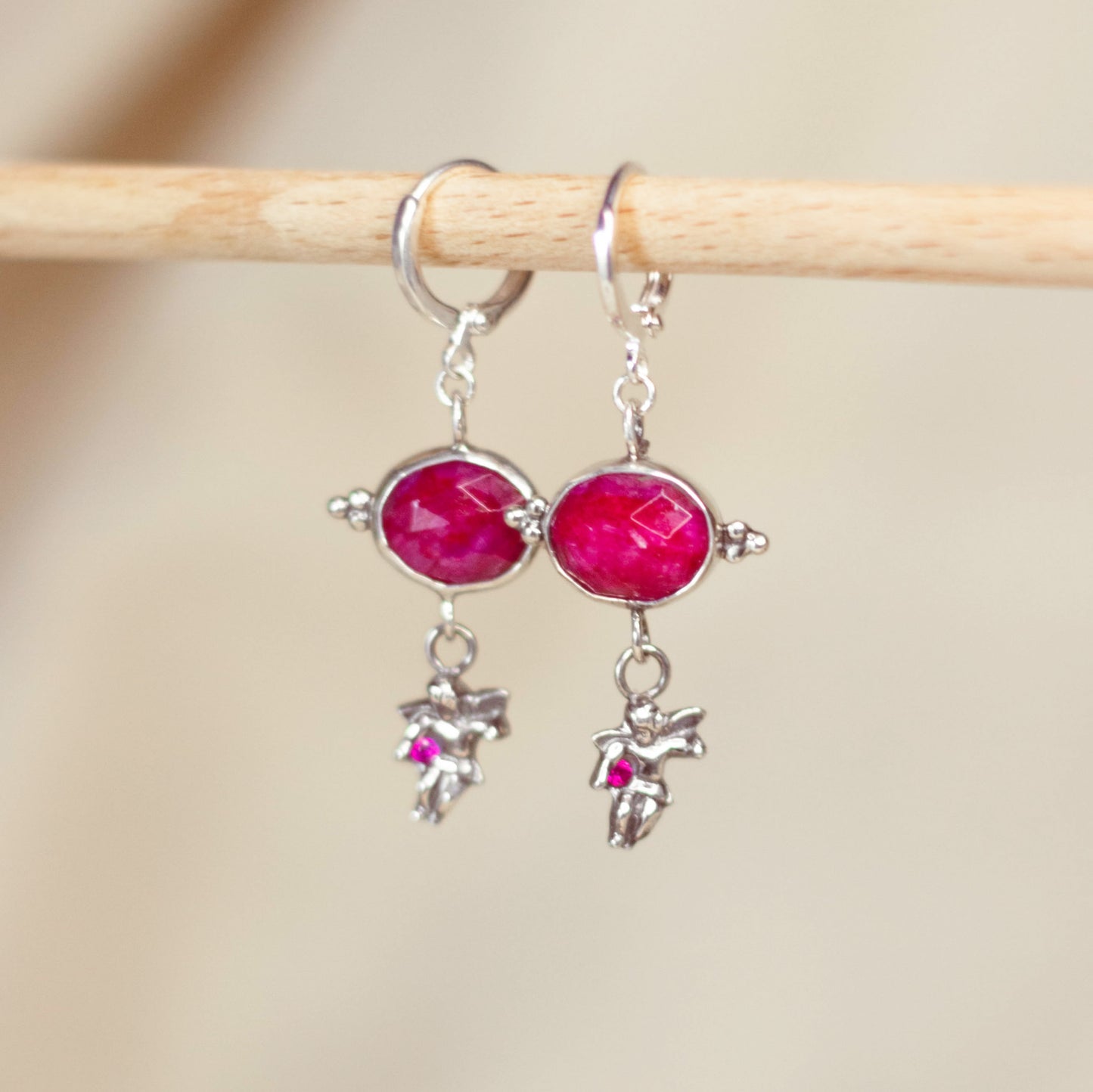 Cherub Ruby Dangles