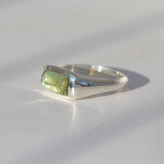 1 - Light Green Tourmaline Ring