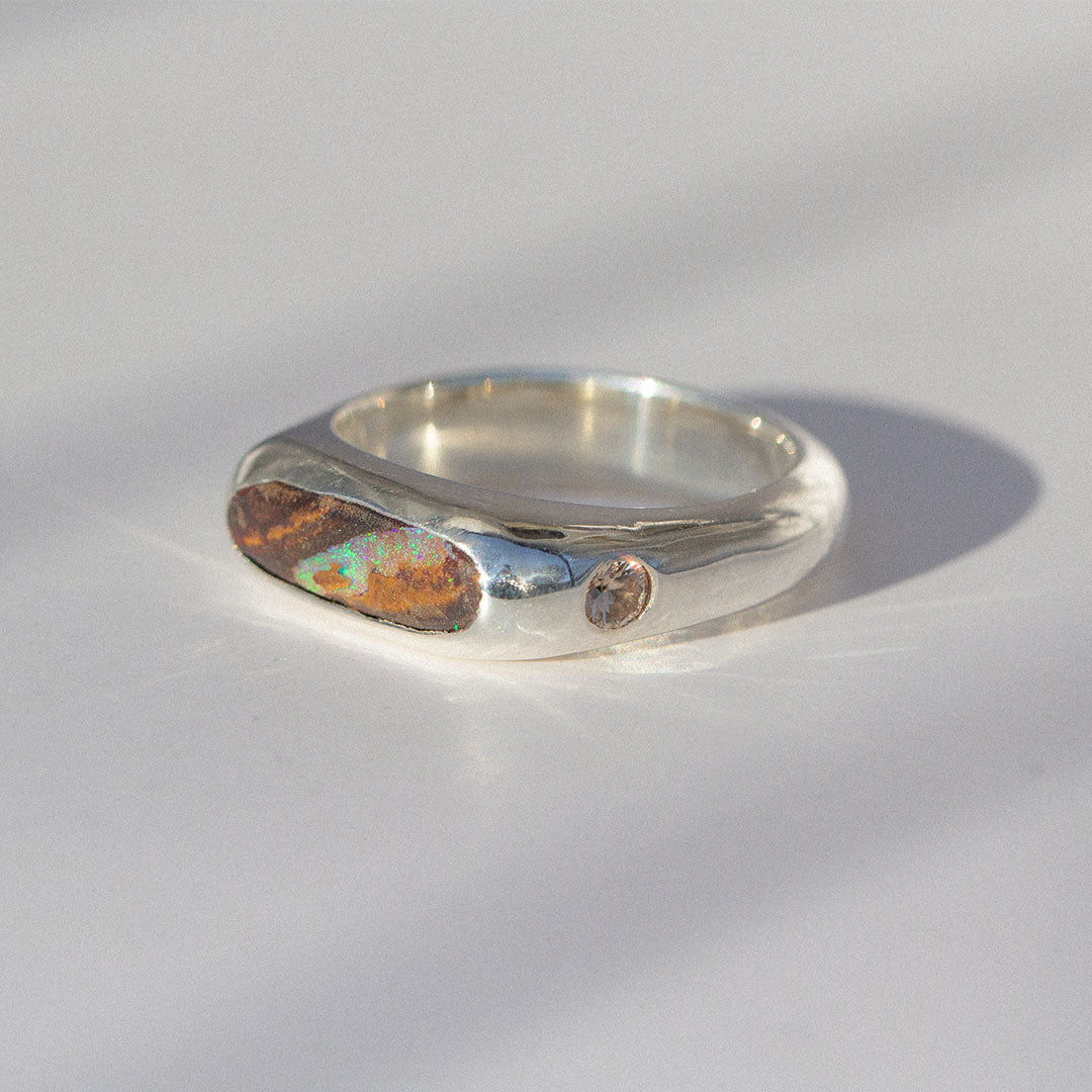 6 - Zircon / Opal Ring