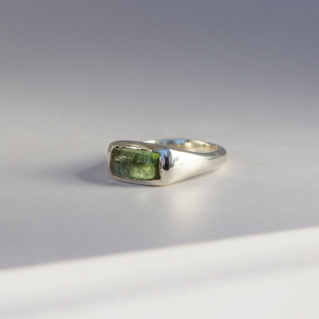1 - Light Green Tourmaline Ring