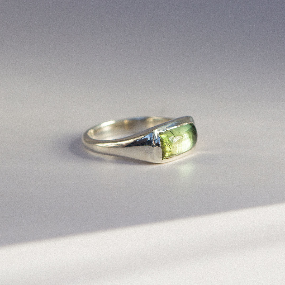 1 - Light Green Tourmaline Ring