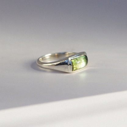 1 - Light Green Tourmaline Ring