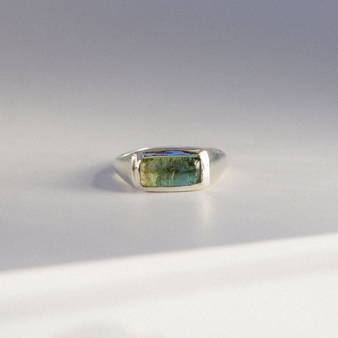 1 - Light Green Tourmaline Ring