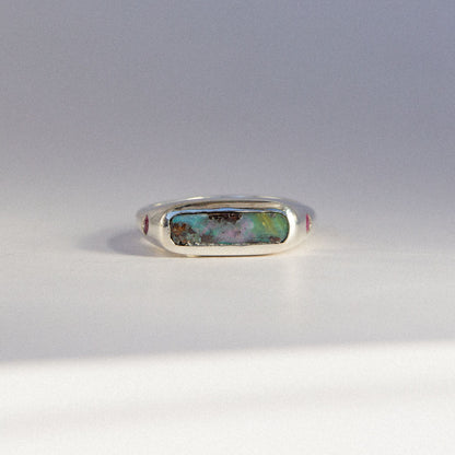4- Sapphire / Opal Ring