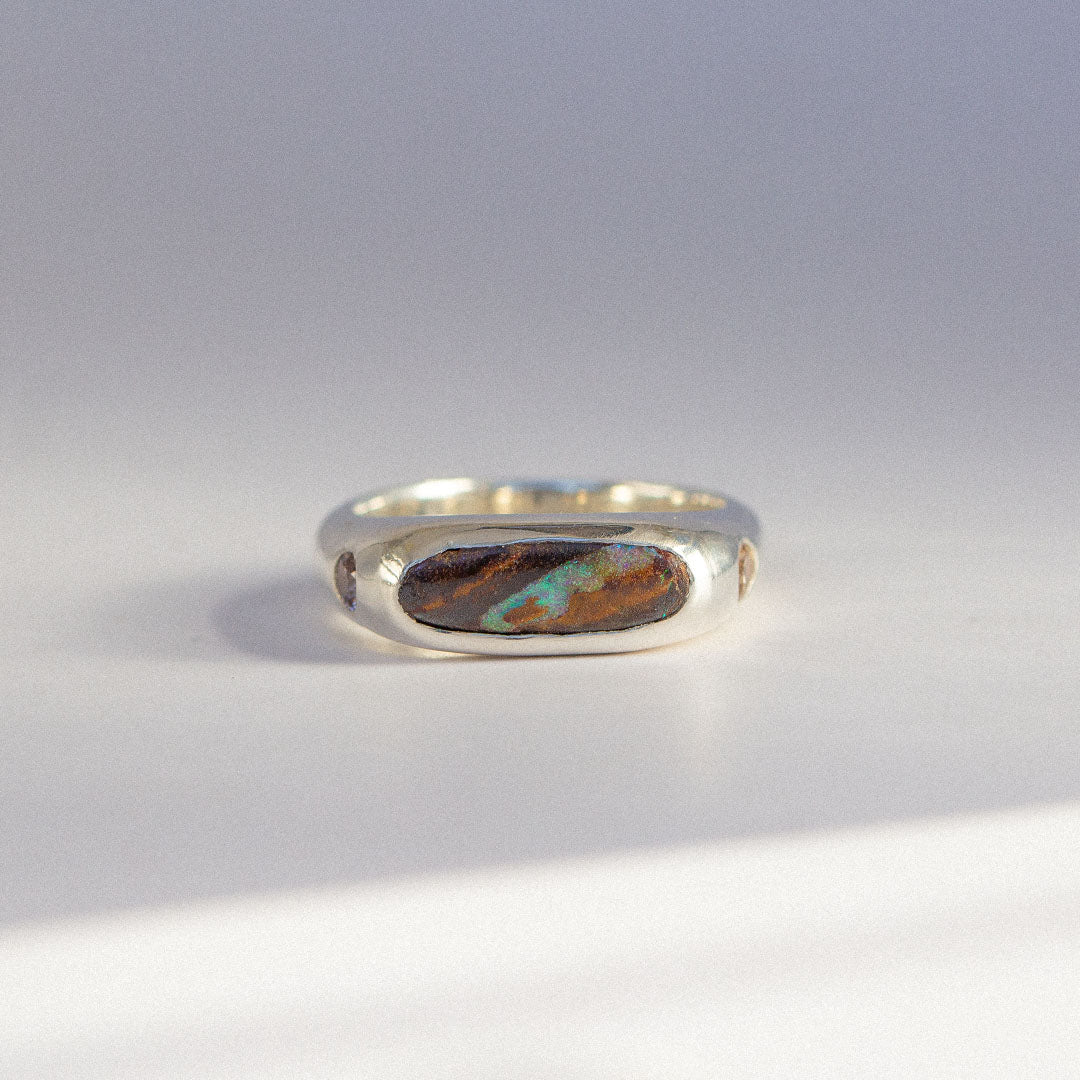 6 - Zircon / Opal Ring