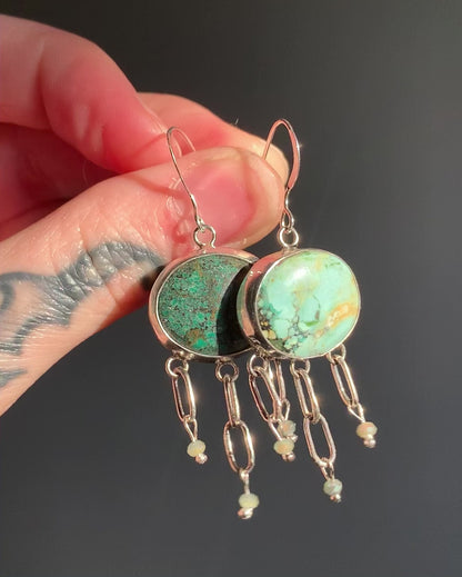 Turquoise Triple Dangles