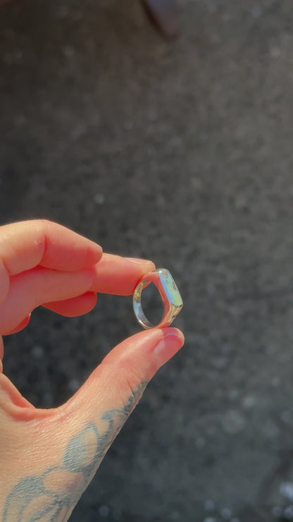 4- Sapphire / Opal Ring