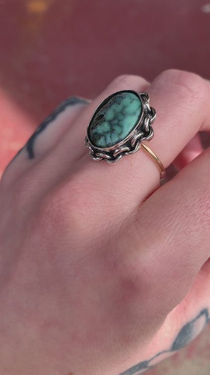 Variscite Chain Ring