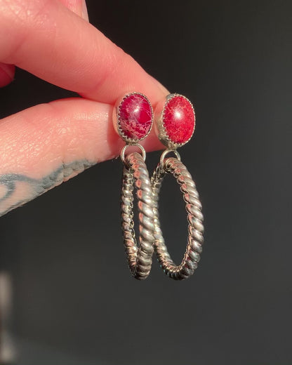 Chunky Twisted Hoops