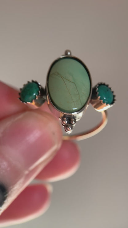 Trilogy Turquoise Ring