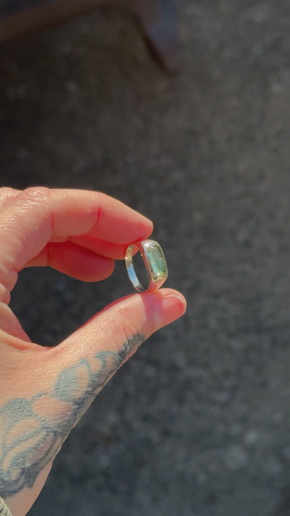1 - Light Green Tourmaline Ring