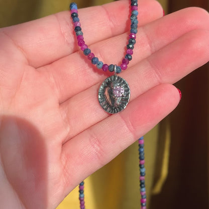 Shining Heart Beaded Necklace