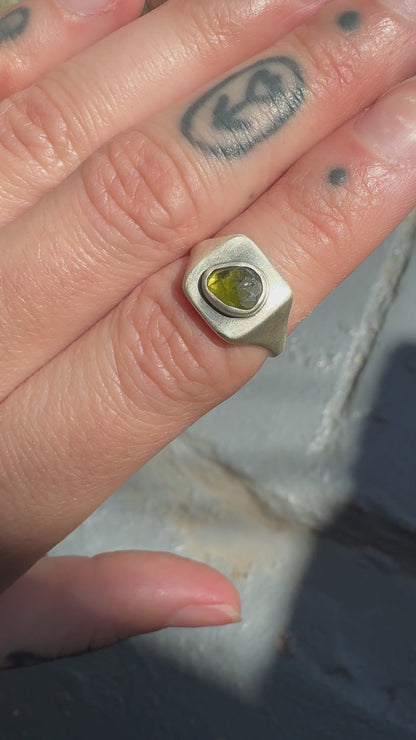 Green Tourmaline Ring