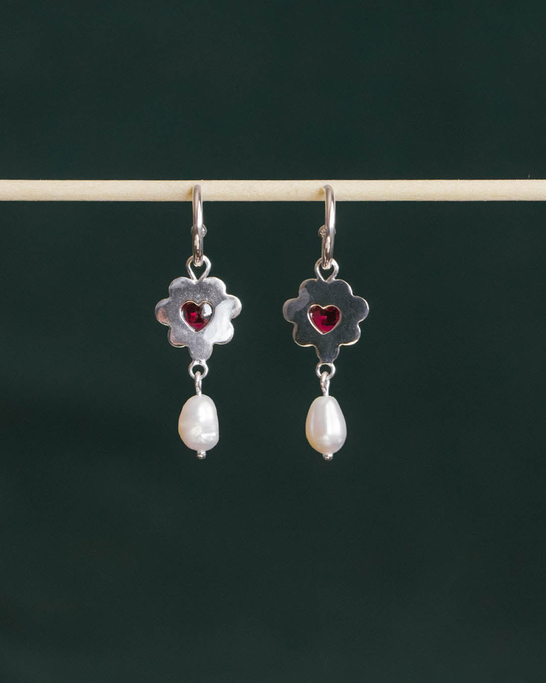 Ruby Ruffle Earrings - MEDIUM
