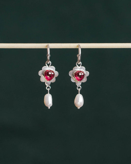 Ruby Ruffle Earrings - MEDIUM