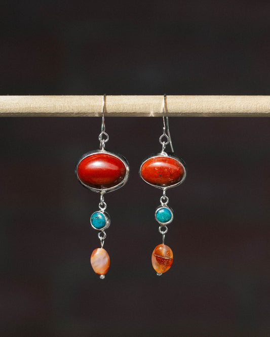 Color Block Dangles