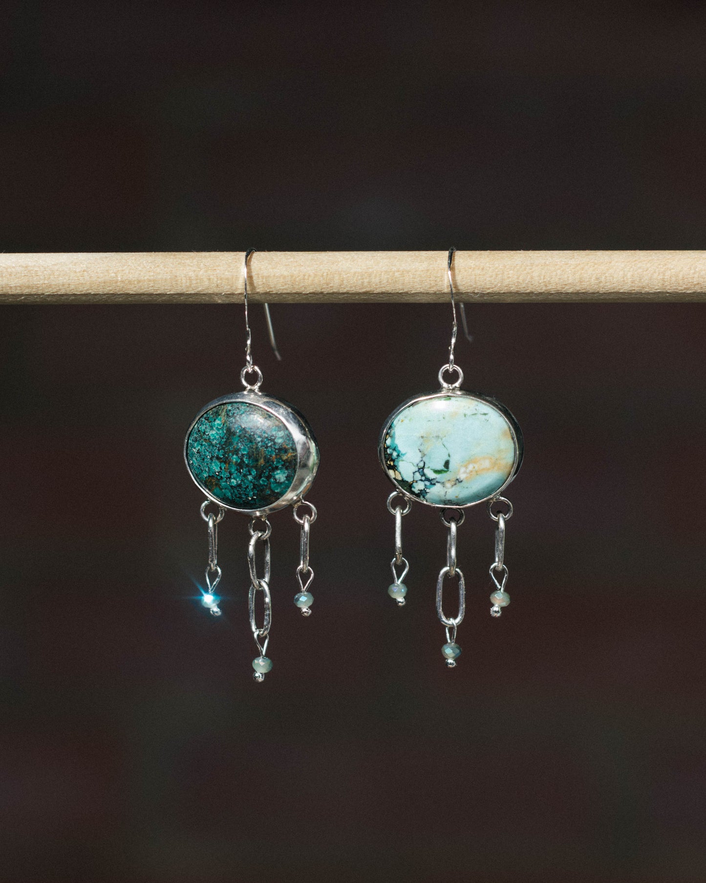 Turquoise Triple Dangles