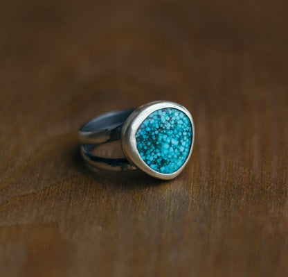 Turquoise Split Shank Ring